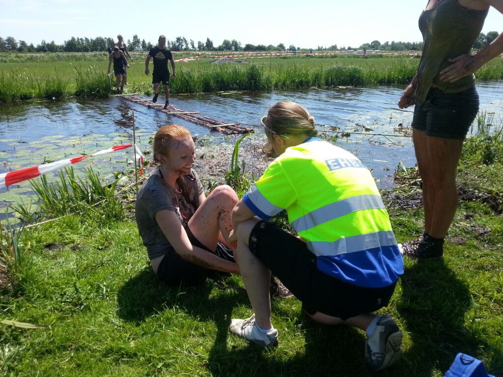 Scheenblessure bij sportevenement